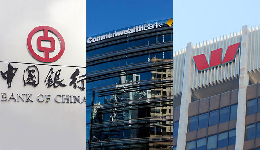 Bank of China, CommBank and Westpac