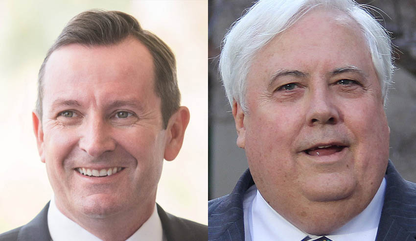 Mark McGowan and Clive Palmer