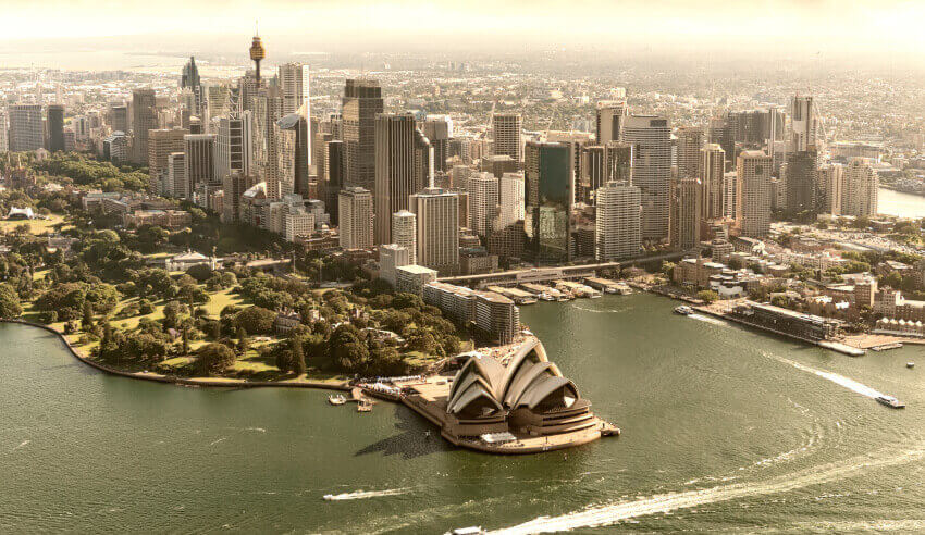 sydney aerial view sydney cityscape peter paradise set up boutique law firm able to practice