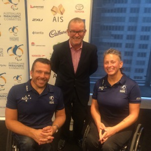 Kurt Fearnley, David Hillard and Daniela Di Toro