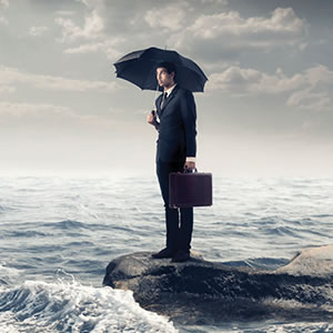 Man standing on a rock