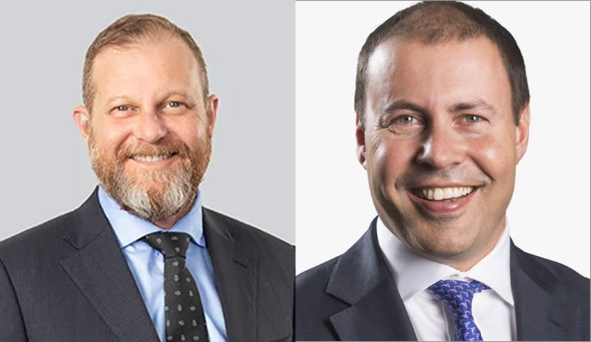 Andrew Saker and Josh Frydenberg