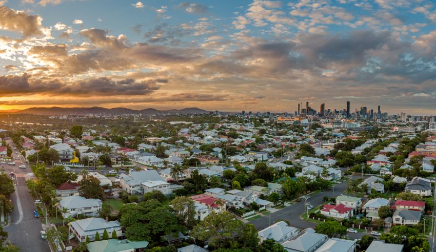 Brisbane aerial suburbs lw