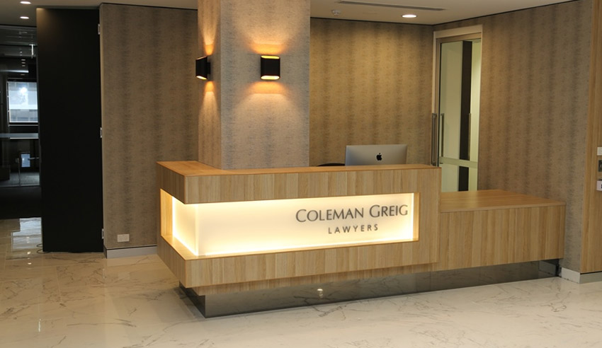 Coleman Greig Lawyers office lw