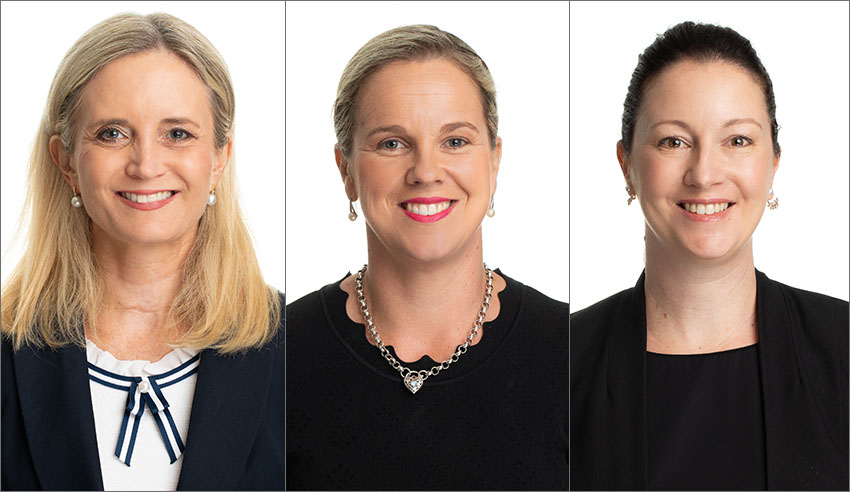 Jackie Hamilton Laura Hanrahan Nicole Treacey lw