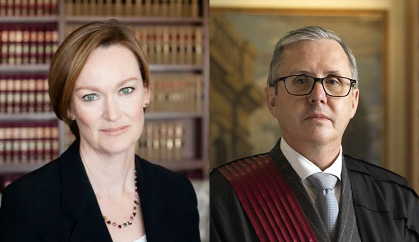 Justice Simon Steward and Justice Jacqueline Gleeson