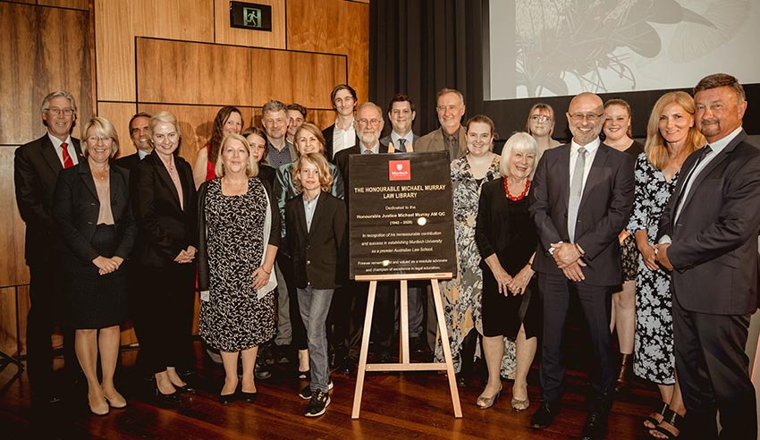 Judge Michael Murray immortalised with law library