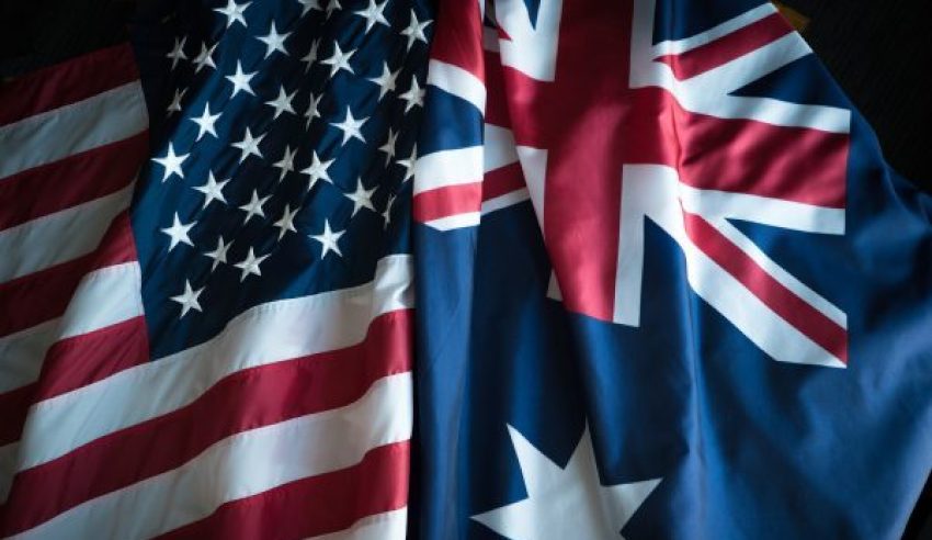 US and Australian flag