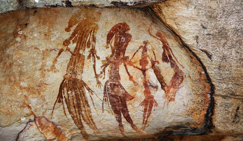 Indigenous Australian art - Bradshaw Rock Paintings Western Australia