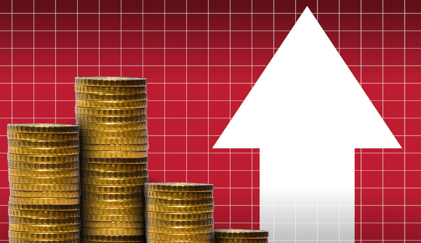 Capital growth, start-up, graph