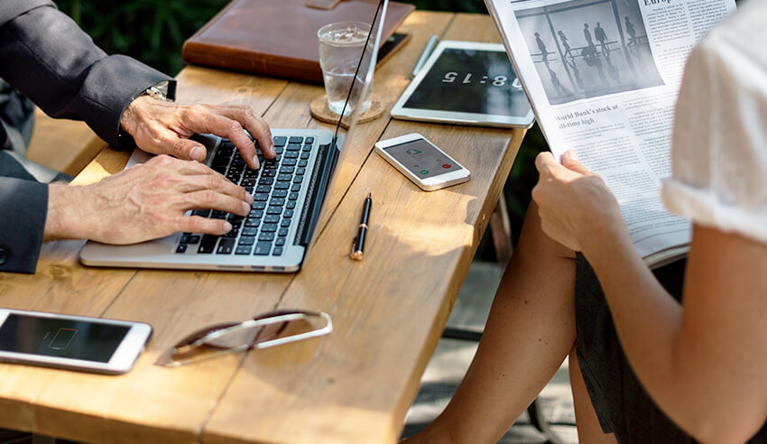 office workers working on a desk 2019 legal trends in law