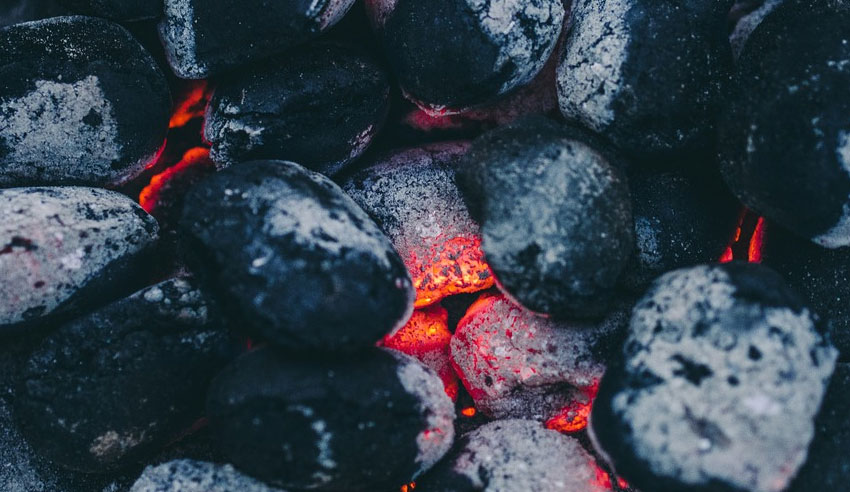 Hot coals