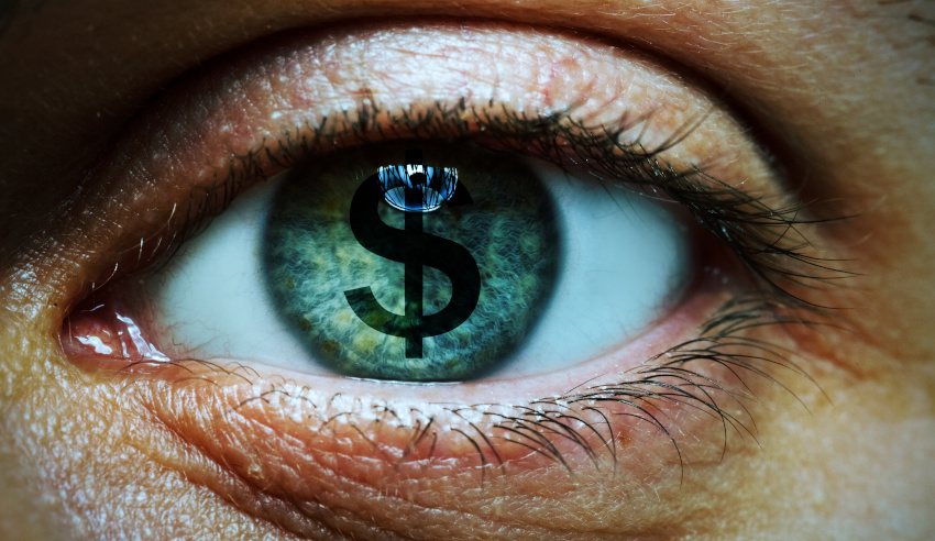 human eye dollar sign lw