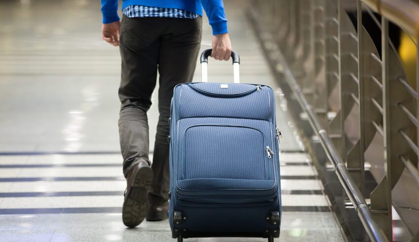 Man with luggage