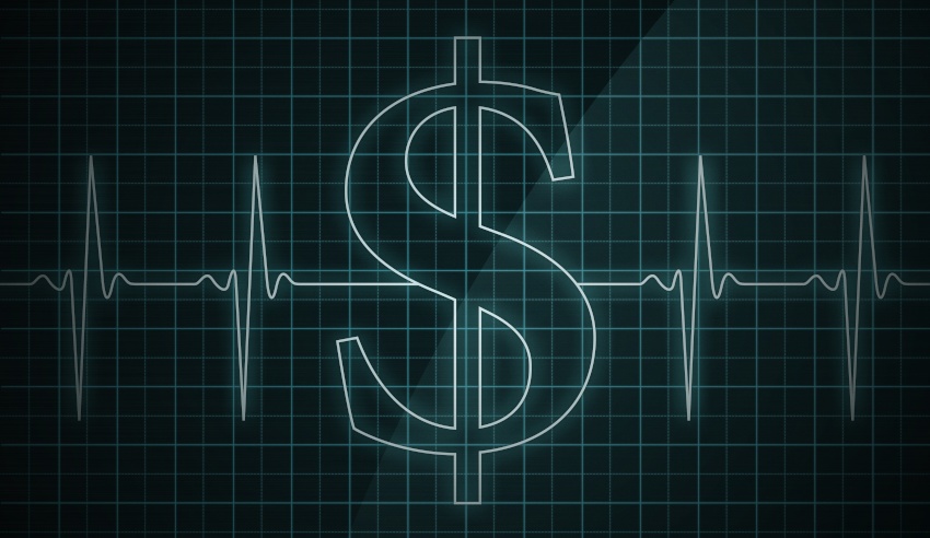 Healthcare business, dollar sign