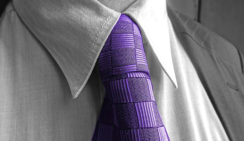 Purple tie