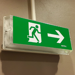 Exit sign